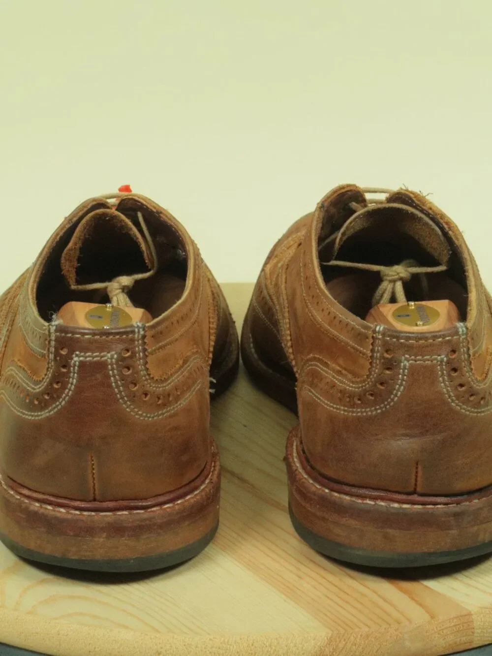 Allen Edmonds Neumok Dress Shoes Mens 11.5 EEE Brown Wingtip Extra Wide